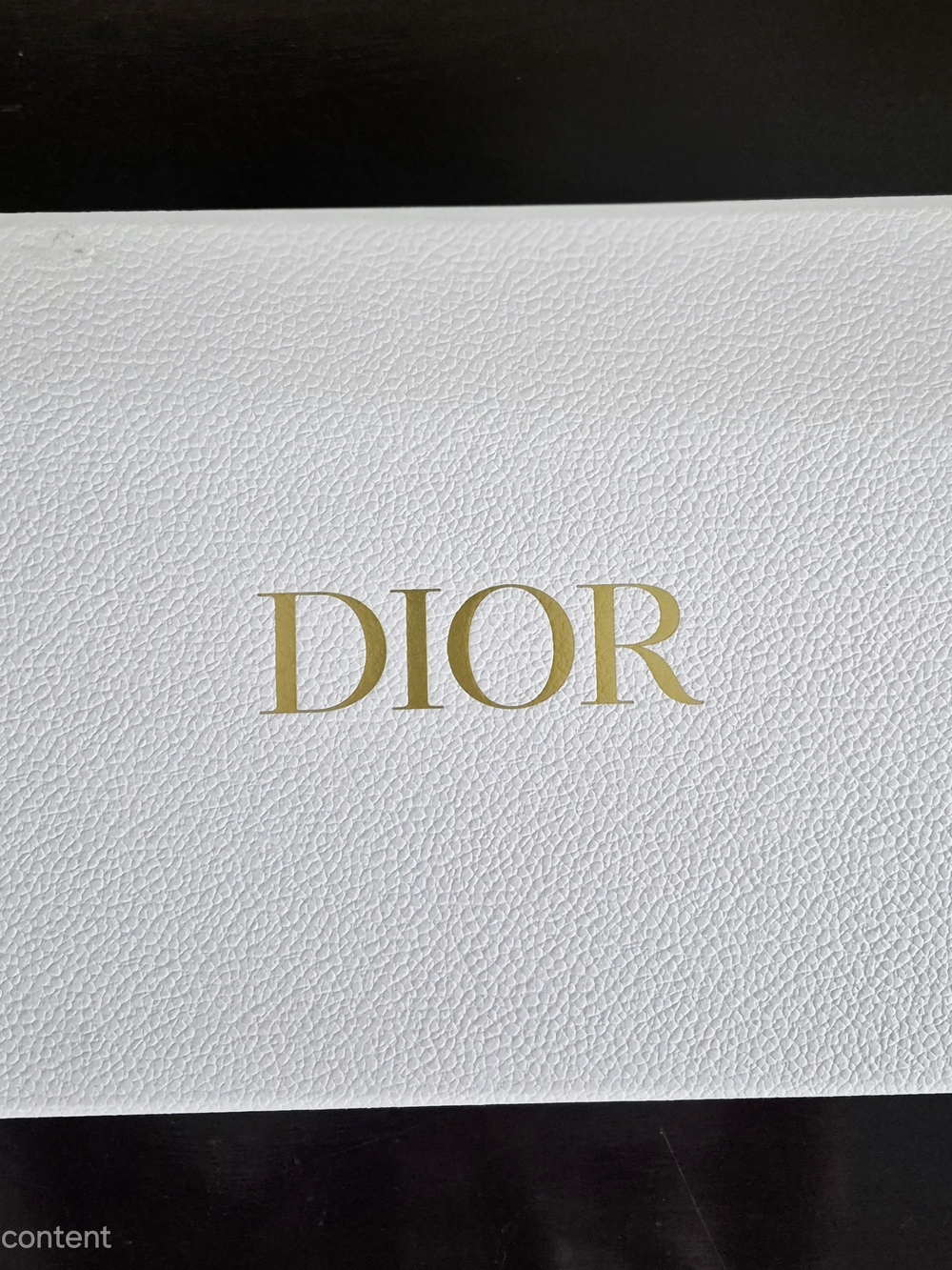 Dior White Solid Paper Rectangular Gift Box with Lid, 1 Count